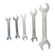 Different types of wrenches isolated on white