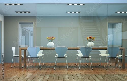 Illustration: modernes Esszimmer modernes Esszimmer