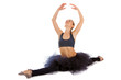 woman the ballerina, isolated.