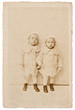 antique portrait of two kids