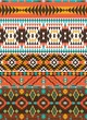 Aztec colorful geometric seamless pattern with arrow