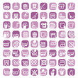 big color cleaning icons