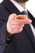 Businessman pointing with finger.
