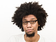 Emotional facial Expression of man - resigned