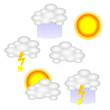 Vektor: wettersymbole sammlung II wettersymbole sammlung II