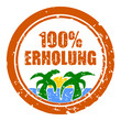 stempel rund 100% erholung I