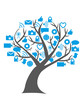 Digital social media tree