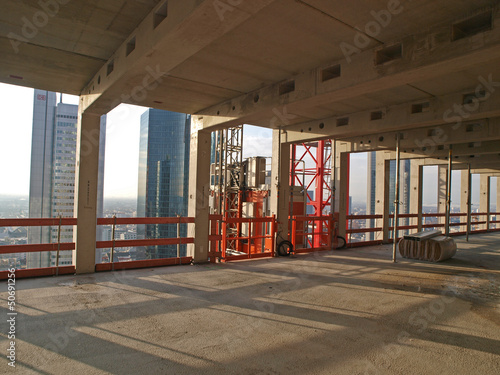 Photo: Großbaustelle Hochhaus Taunusturm Frankfurt Großbaustelle Hochhaus Taunusturm Frankfurt