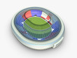 sport arena. stadium 3d illustration