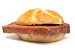 Semmel mit Fleischlaibchen