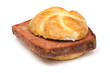 Semmel mit Leberkäse