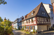 beautiful half-timbered houses in Frankfurt Hoechst