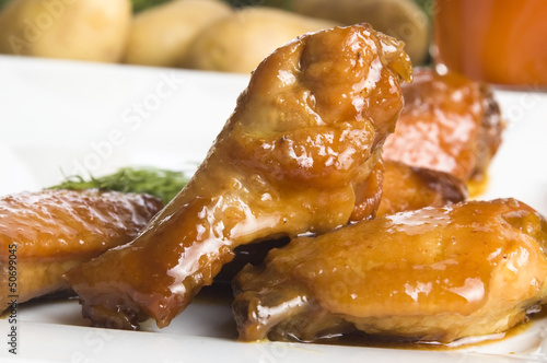 Photo: Roast chicken with honey Roast chicken with honey