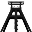 Headframe vector silhouette. Coal mining