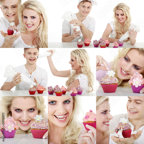 Photo: Cupcake und Pärchen Collage Cupcake und Pärchen Collage