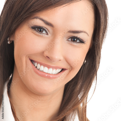 Photo: Portrait of young happy businesswoman Portrait of young happy businesswoman