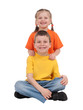 smiling boy and girl