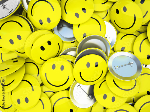 Illustration: Buttons with smiles Buttons with smiles