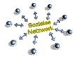 3D Goldzeichen - Soziales Netzwerk
