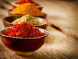 Spices Curry, Saffron, Turmeric