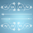Frame with monograms for design and decorate.