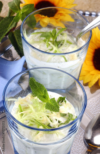 Photo: verrine de concombre et raifort au yaourt verrine de concombre et raifort au yaourt