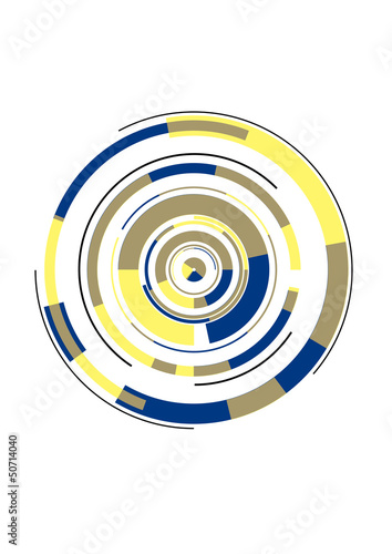 Illustration: 3d, Kreise, Hintergrund, Muster, Karte 3d, Kreise, Hintergrund, Muster, Karte