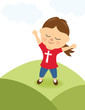 Girl praising the Lord