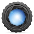 canvas print picture camera shutter with sun