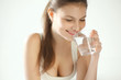 Photo: Water. Happy Woman Drinking Water Water. Happy Woman Drinking Water