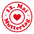muttertag stempel, etikett, erinnerung