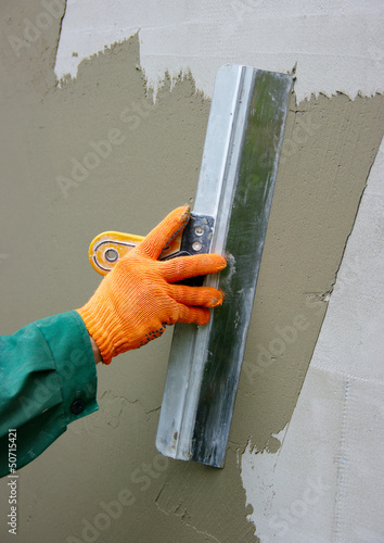 Photo: plaster on a wall plaster on a wall