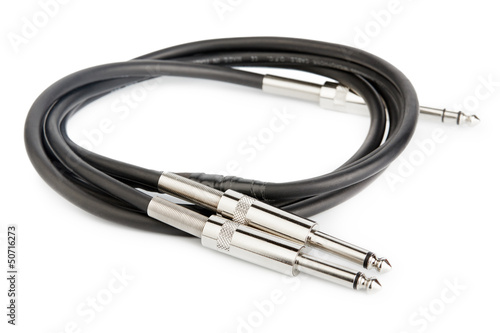 Photo: Audio connectors with cable Audio connectors with cable