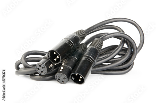 Photo: Audio connectors with cable Audio connectors with cable