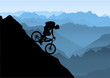 Vektor: Mountainbiker Mountainbiker