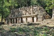 Ancient Mayan stone ruins at Yaxchilan, Chiapas, Mexico