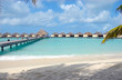 Photo: over water bunglaows in blue ocean lagoon over water bunglaows in blue ocean lagoon