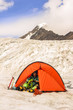 The climber prepares sports equipment at competitions