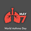 World Asthma Day background.