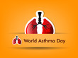 World Asthma Day background.