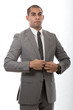 Photo: Handsome attractive hispanic african american businessman Handsome attractive hispanic african american businessman