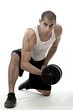 Photo: Handsome hispanic african american man working out Handsome hispanic african american man working out