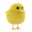 Easter Little Chicken Isolated...