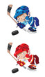 set funny boy hockey