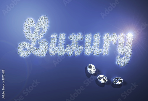 Illustration: Luxury with diamonds Luxury with diamonds
