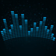 Digital equalizer with sparkles