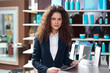 Photo: attractive woman receptionist attractive woman receptionist