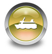 Yellow Glossy Pictogram "Cruise Liner"