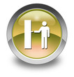 Yellow Glossy Pictogram "Ticket Machine"