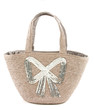 Big Silver Sequins Bow Raffia ...
